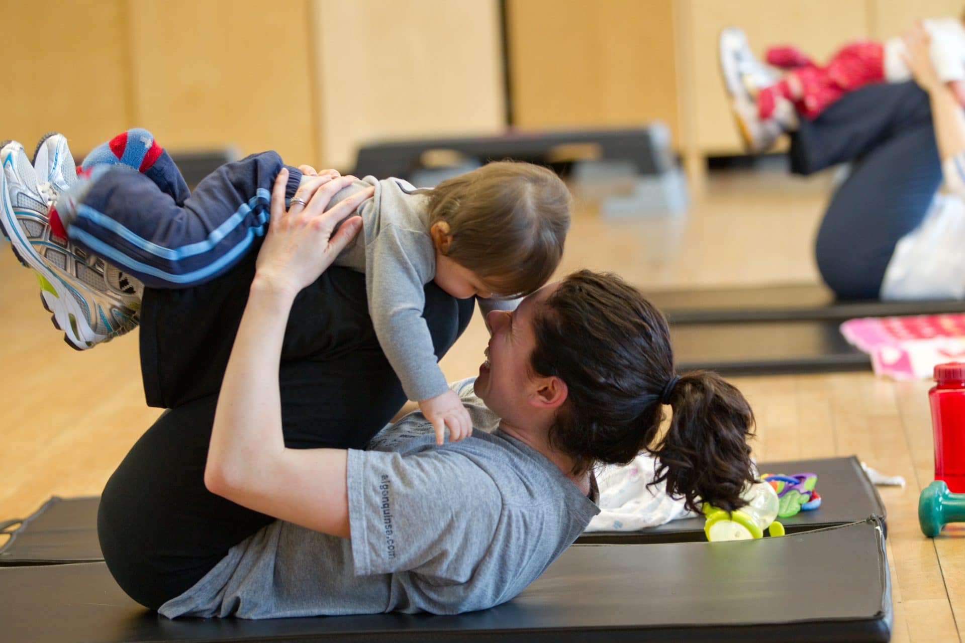 Mother and child exercise